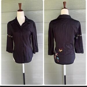 Express Embroidered Button Up Shirt